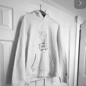 Billionaire Boys Club White Ice Cream Hoodie with Swarkowski Crystal Design (XL)